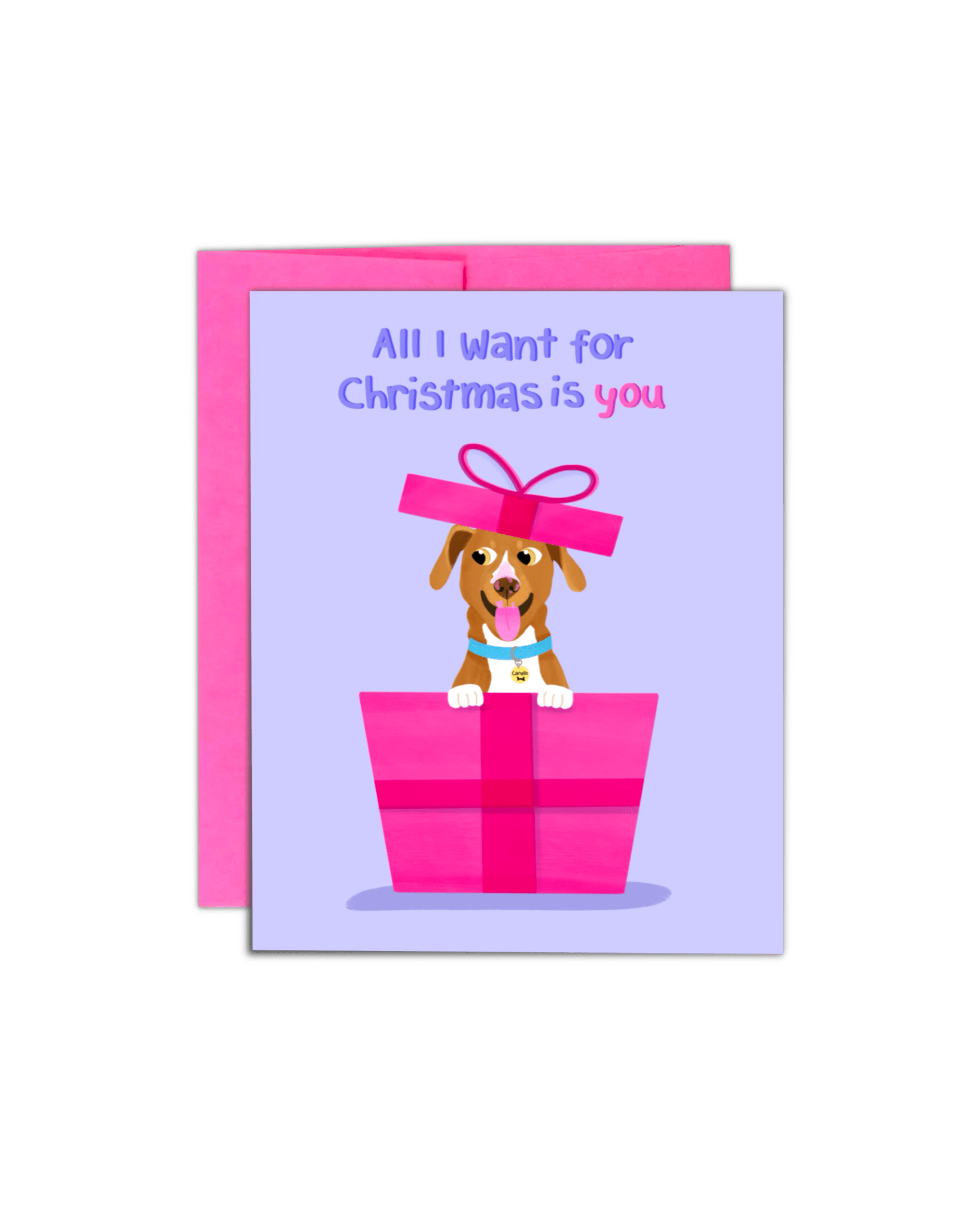 All I Want is YOU Christmas Card - Giordanelli Art