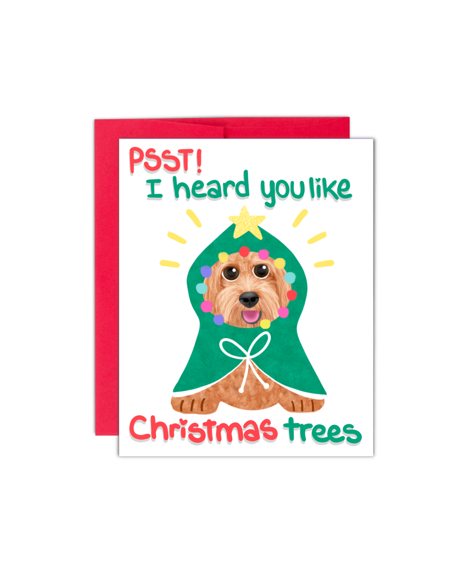 Christmas Trees Card - Giordanelli Art