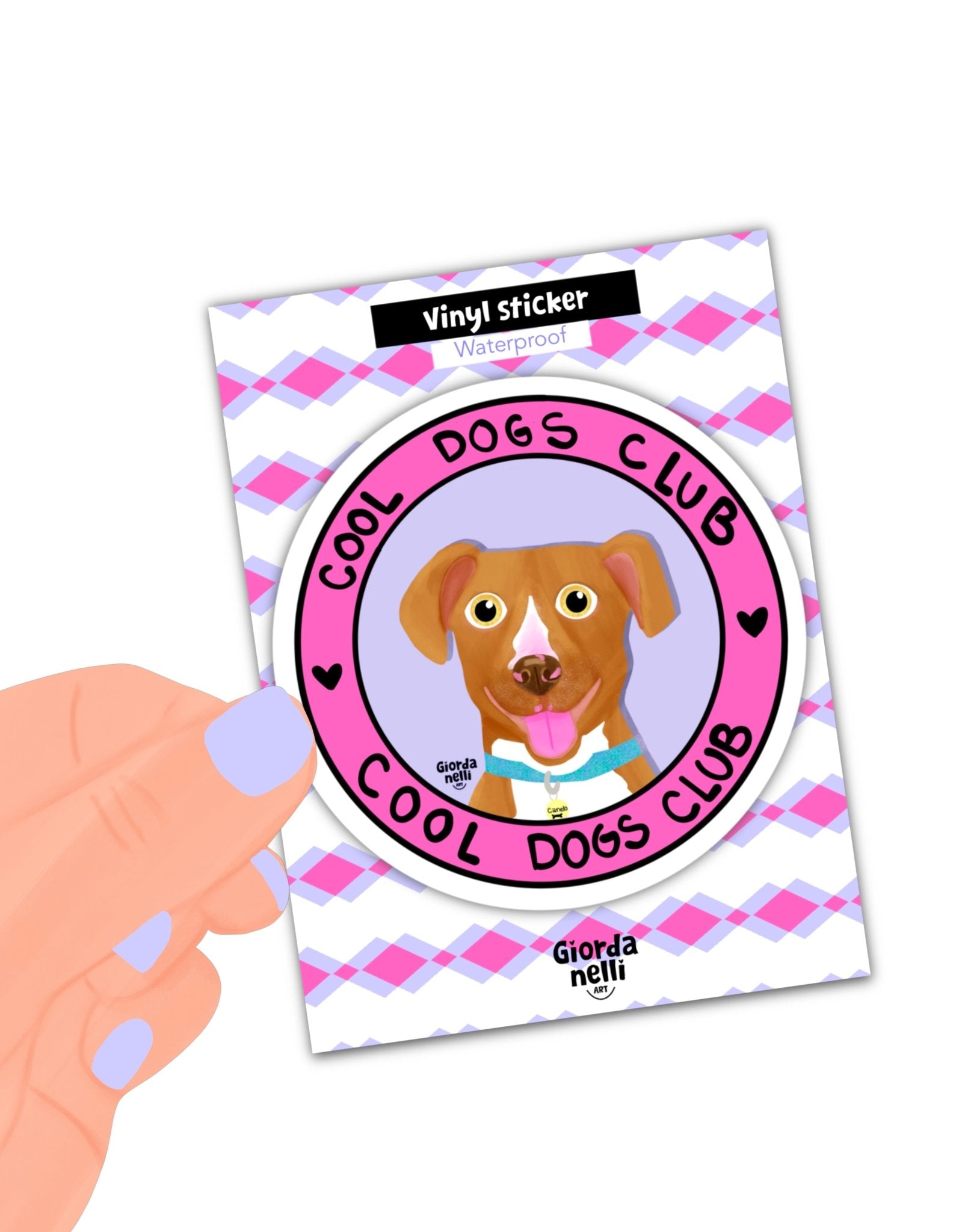 Cool Dogs Club Sticker - Giordanelli Art