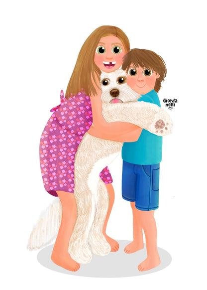 Custom Family Illustration - Giordanelli Art