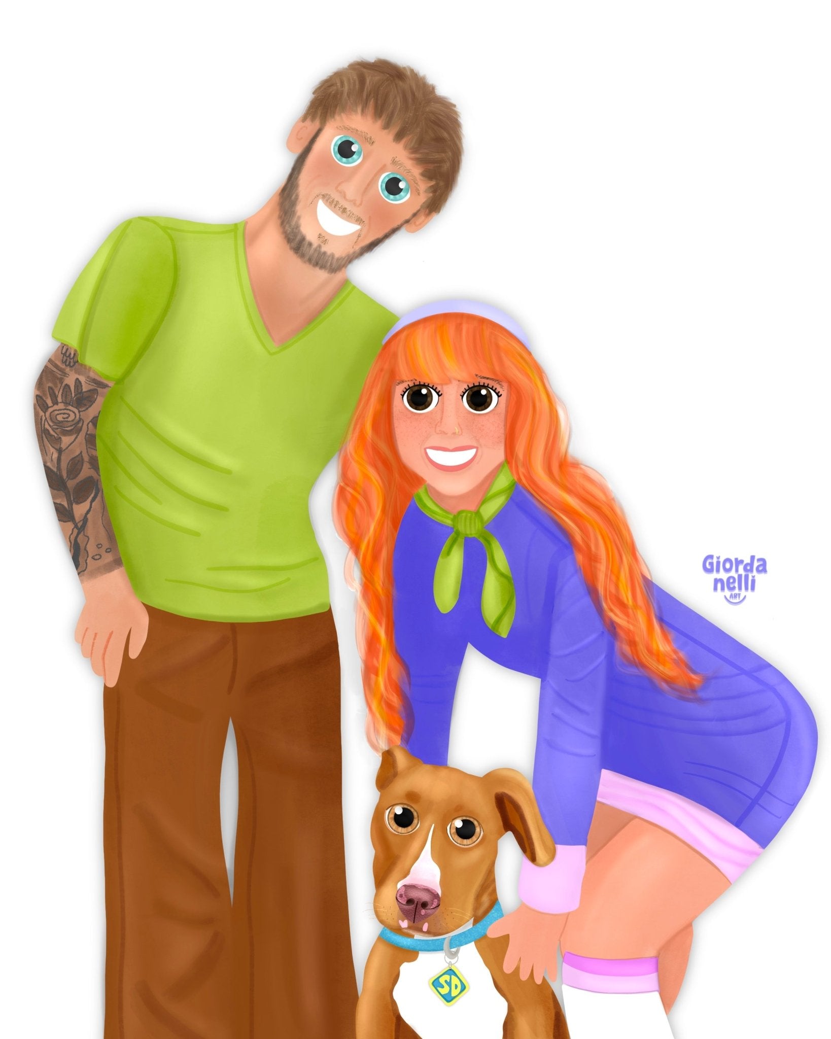 Custom Family Illustration - Giordanelli Art